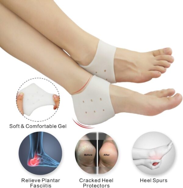 silicone heel crack protector